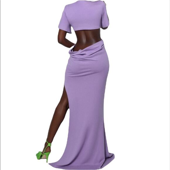 #HANIFA Nadia Maxi Dress Lilac Medium - Picture 1 of 7